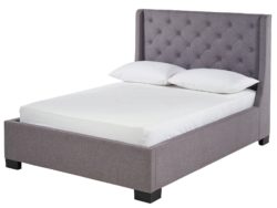 Heart of House Levena Double Fabric Bed Frame - Grey
